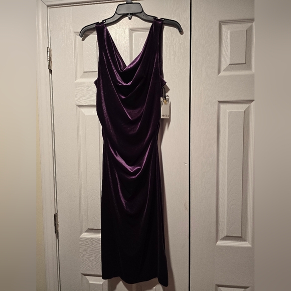 Kensie Deep Purple Backless Dress SIZE 16 - Picture 1 of 5